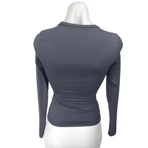 Princess Polly Arnim Gray Crewneck Long Sleeve Slim Pullover Tee T-shirt Top 2 thumbnail 9