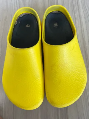 Birkenstock Yellow Slip-On EVA Clogs thumbnail 1