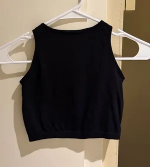 Free people Black Women's Cropped Tank Top, size XS/s thumbnail 1