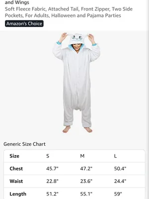 White Light Fury Dragon One-Piece Onesie Pajama Costume Adult Size XL New thumbnail 3