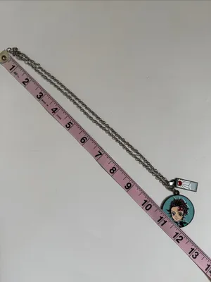 Demon Slayer Tanjiro Kamado Circle Charm Necklace. Never Worn thumbnail 7