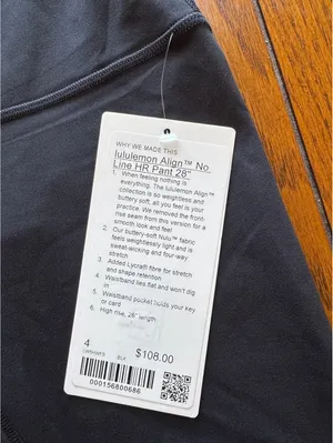 Lululemon Align No Line High Rise 28” Black Size 4 NWT thumbnail 5