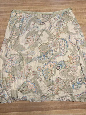 New Women Lg 12/14 Tommy Bahama‎ Floral 100% Silk Skirt thumbnail 2
