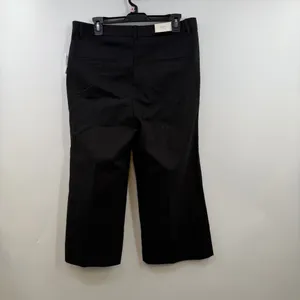 Old Navy Cropped Plus Court Pants 12 Black NWT High Rise Wide Leg thumbnail 3