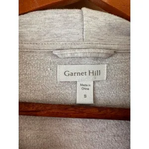 Garnet Hill Trainer Hooded Sweater Mini Dress Oatmeal Beige Women’s size Small thumbnail 7