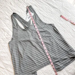 Zyia Active Gray Nimbus Split Open Back Athletic Tank Top Medium New NWT thumbnail 4