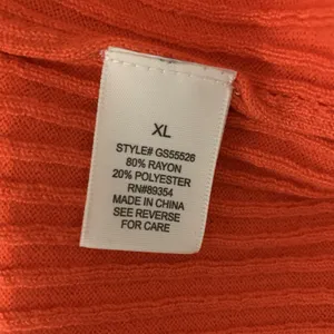 Madison Hudson Dress XL Orange Maxi Short Sleeve Knit Casual Resort thumbnail 8