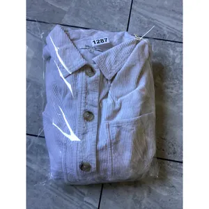 Madewell White Corduroy Shirt Jacket NG882 Womens M Cotton Shacket Button Up thumbnail 8