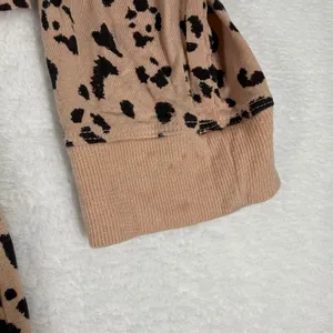 Victoria's Secret Heavenly by Womens Leopard Heart Print Pajama Top Tan Large‎ thumbnail 7