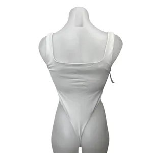 NEW Aritzia Babaton Contour High Leg Square Neck Sleeveless Bodysuit Top Size M thumbnail 2
