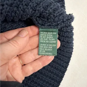 Lauren Ralph Lauren Sweater Womens Blue Chunky Knit Boat Neck 100% Cotton thumbnail 11