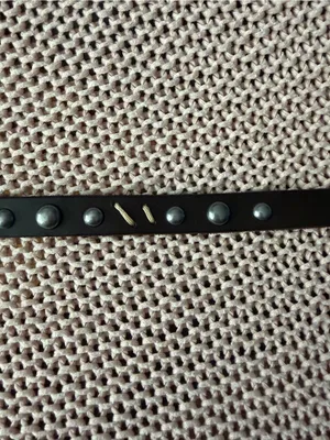 Banana Republic skinny leather studded belt darl brown size xs like new thumbnail 2