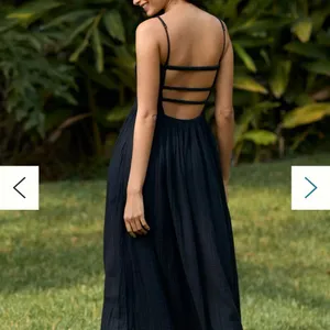 ANTHROPOLOGIE Celandine Strapless Smocked DW Maxi Dress /Black/ Size L -98212269 thumbnail 7