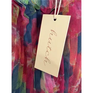 Hutch Sevilla Strapless Floral Tiered Tulle Midi Gown Size 00 NWT thumbnail 3