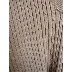 Anne Klein Womens Camel Brown Cable Knit V-Neck Pullover‎ Sweater Size Medium thumbnail 4