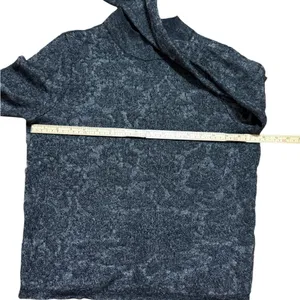 by Anthropologie Hanna Lace Merino Wool Mock‎ Neck Sweater Sz M Black Sheer thumbnail 7