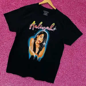 Aaliyah Airbrush Queen of Urban Pop Self-titled Album Tee 2X thumbnail 3