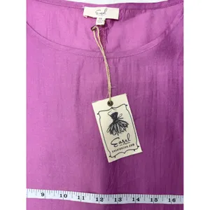 Easel Los Angeles Orchid Purple Ruffle Sleeve Blouse Top 1X‎ NWT thumbnail 7
