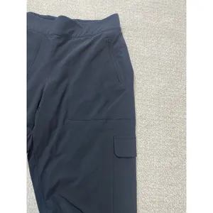 Athleta Pants Womens 12 Black Cargo Stretch Joggers Athletic Outdoor Zip Pocket thumbnail 5