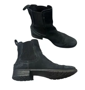 Ugg Black Suede Ankle Boots thumbnail 2