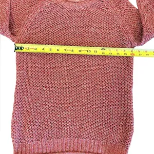 Faherty Saulsalito Sweater Cotton Open Knit Womens Size XS Pink thumbnail 7