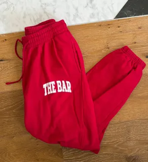 The Bar varsity red sweatpants joggers  thumbnail 1