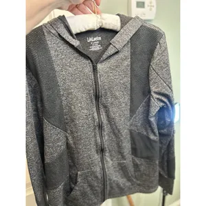 Litletics Gray Full Zip Women’s Hooded Performance Jacket XL Stretch Athleisure thumbnail 9
