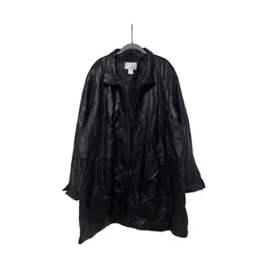 Worthington Women's Black Genuine Lambskin Leather Jacket 3X thumbnail 2