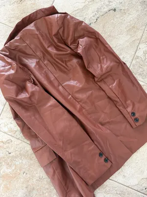 Princess Polly Brown Leather Blazer thumbnail 4