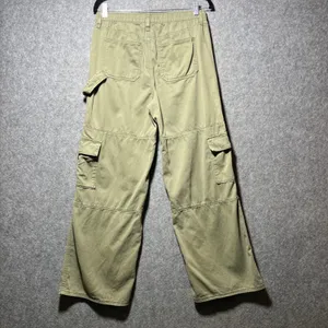 SO Goods For Life High Rise Cargo Wide Leg Pants Olive Green Womens‎ Medium thumbnail 7