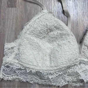 Aerie Lace Racerback Bralette in Creamy White Women’s Size Large thumbnail 2