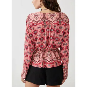 Free People Falling For You Long Sleeve Blouse size Small NEW thumbnail 3