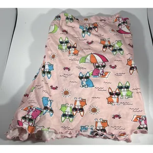 Secret Treasures Dog Days Of Summer Pajama Short Set Boston Terrier Beach Scene Large 12-14 NEW thumbnail 5