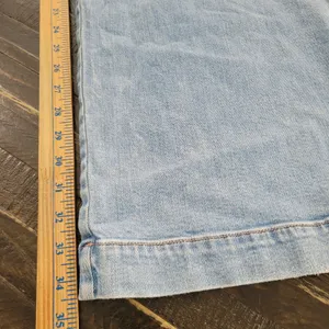 American Eagle Super High Rise Light Wash Cargo Baggy Wide Leg Jeans Womens 14 thumbnail 7