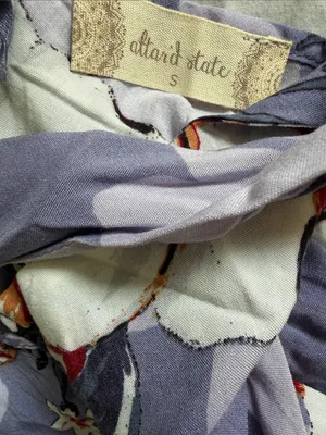 Altar'd State Lavender Floral Halter Maxi Dress thumbnail 11
