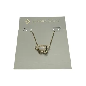 Kendra Scott Cheer Short Pendant Necklace in Gold White Mother-of-Pearl thumbnail 2