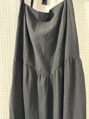 ZESICA Women's Summer Sleeveless Halter Midi Black Dress Size Large thumbnail 8
