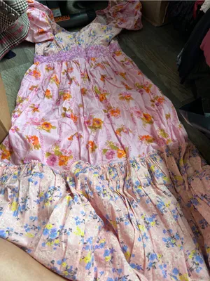 Love Shack Fancy Angie floral Midi Dress size 8 thumbnail 6