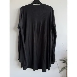 Lululemon Top‎ Dare to Drape Ribbed Knit Long Sleeve Tencel Cotton Grey Large thumbnail 3