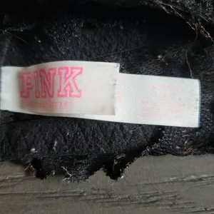 Victorias Secret Pink black demibra bra size Large (A-C) thumbnail 2