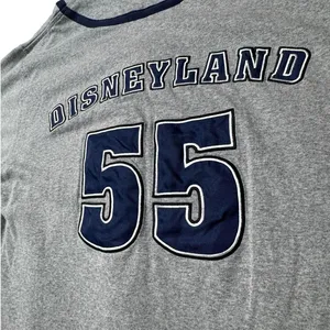 Disney Disneyland 55th Anniversary Mickey Mouse Baseball Jersey Gray Navy Small thumbnail 7