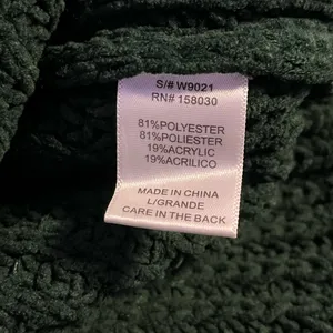 L Love Tree Women’s Deep Green Emerald Cropped Cardigan Sweater Autumn Fall thumbnail 6