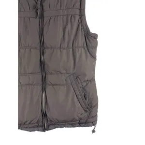 American Eagle Chocolate Brown Puffer Full Zip Vest S thumbnail 3