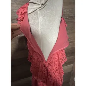 NBD Revolve Lace Mini Dress V-Neck Pink Halter Back Party Prom Cocktail thumbnail 7