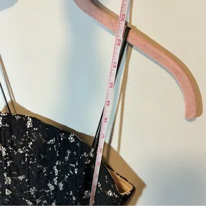 Lulu's‎ Black Floral Lace Mini Dress Keep It Social XS thumbnail 8
