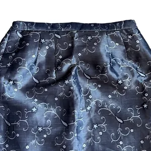 Beautiful Silver Embroidered Midi‎ Skirt Size XL thumbnail 3