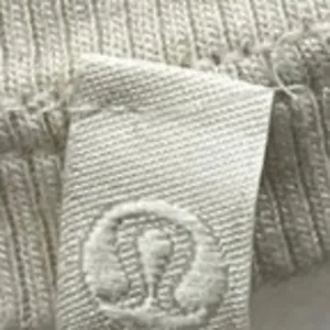 Lululemon Women's White Rib Knit Long Sleeve Crew Neck Crop Shirt Sweater Top 2 thumbnail 3