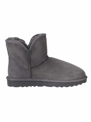 NEW Kirkland Signature Women’s Shearling Fur Grey Winter Short Boots, Size 6 thumbnail 13