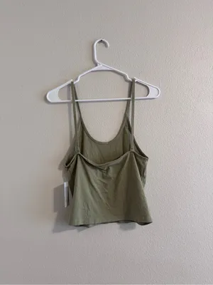 American Eagle Outfitters Olive Spaghetti Strap Cami Top thumbnail 3