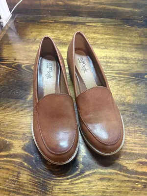 Eurosoft brown heeled loafers size 8 thumbnail 3